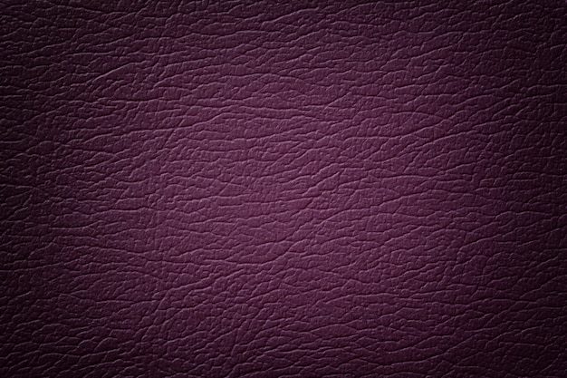 Gros plan de texture cuir violet foncé