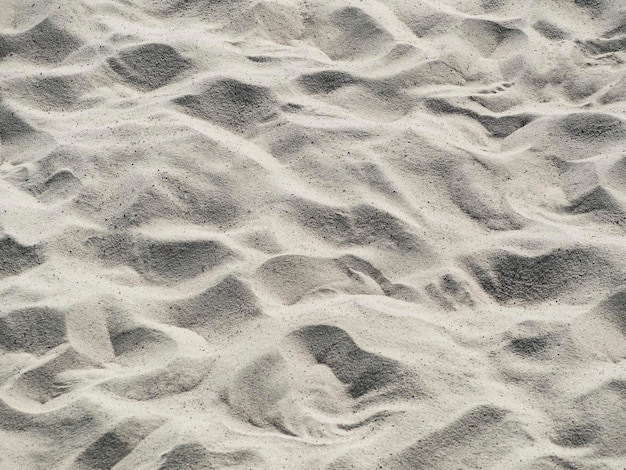 Gros plan de la texture du sable de la plage Fond naturel