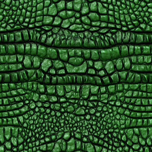 Photo un gros plan de la texture de la peau d'un crocodile vert