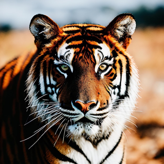 Photo gros plan d'un tigre