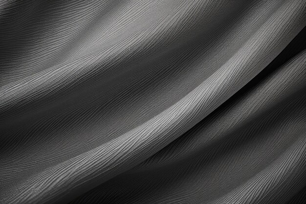 un gros plan d'un tissu gris et blanc avec un fond gris foncé.