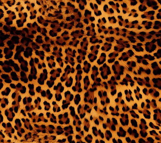 un gros plan d'un tissu imprimé léopard avec un fond noir