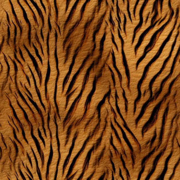 Photo un gros plan d'un tissu imprimé tigre avec une ia générative à rayures noires