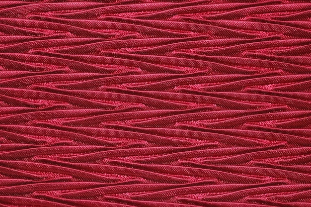 gros plan de tissu à texture rouge foncé
