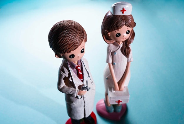 Gros plan de l'uniforme de médecin de personnage de dessin animé