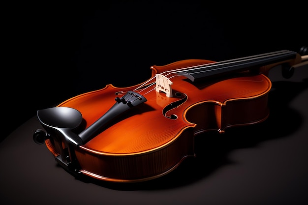 un gros plan d'un violon