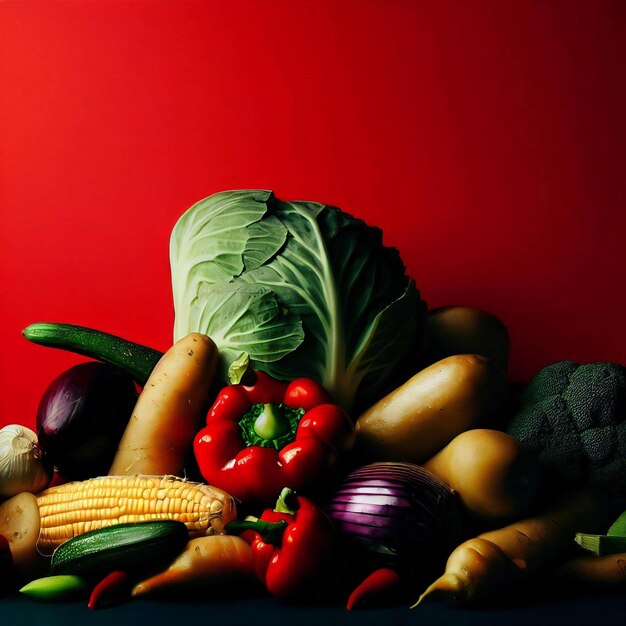 Un gros tas de légumes