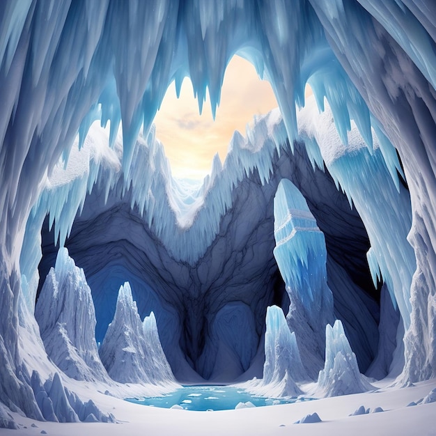 Photo la grotte de glace