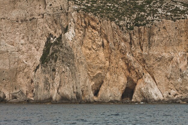 Grottes bleues sur l'île de Zakynthos