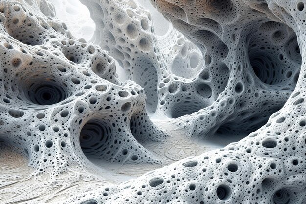 Les grottes fractales blanches