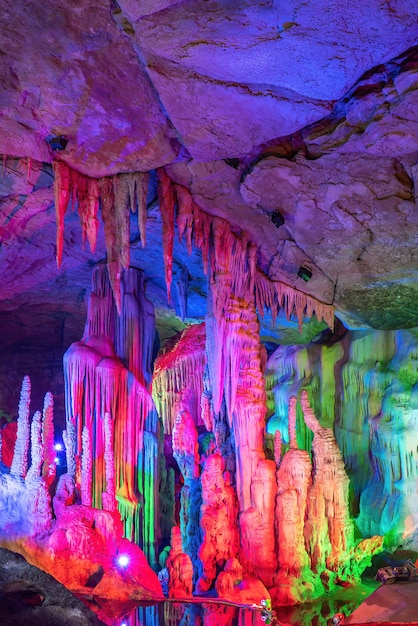 Photo grottes souterraines de la ville de xintai, chine