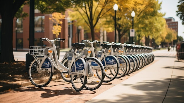 Un groupe d'amis lance une initiative de partage de vélos dans leur communauté pour promouvoir le développement durable.