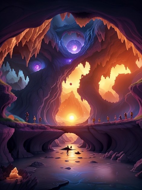 Un groupe d'aventuriers a trouvé l'entrée de la grotte menant à un autre monde