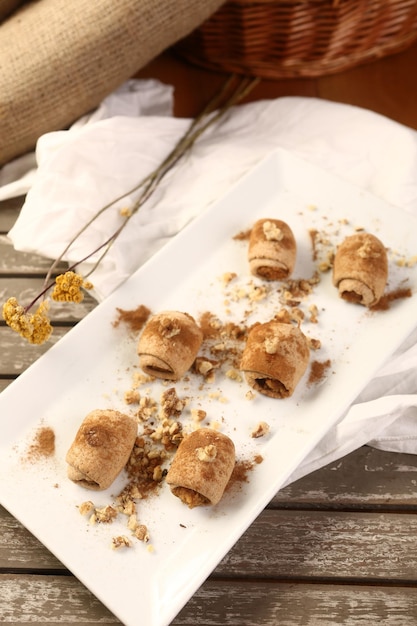 Groupe de biscuits assortis Chocolat blanc aux pépites d'avoine et aux raisins secs