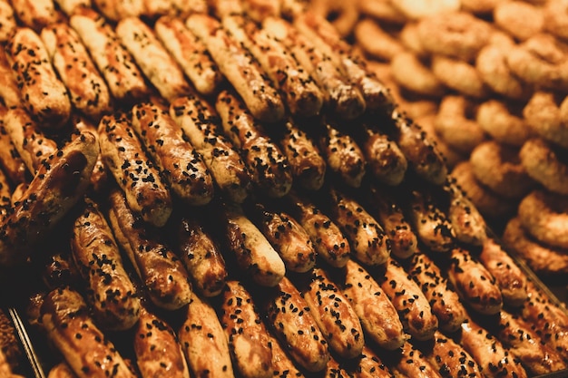 Groupe de biscuits assortis Chocolat blanc aux pépites d'avoine et aux raisins secs