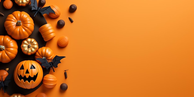 Un groupe de bonbons d'halloween