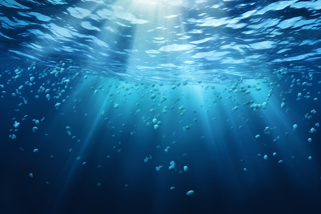 un groupe de bulles dans l'eau