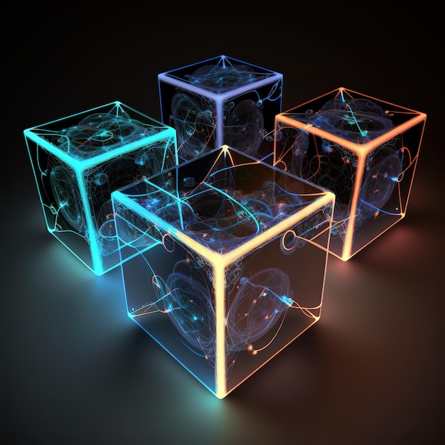 Un groupe de cubes