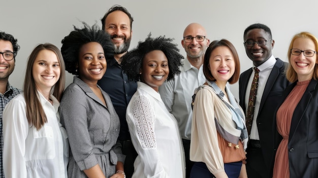 Un groupe diversifié de personnes se tenant épaule à épaule dans la solidarité et l'harmonie