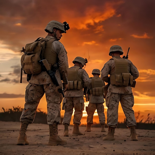 Photo un groupe d'é.u. généré par l'ia