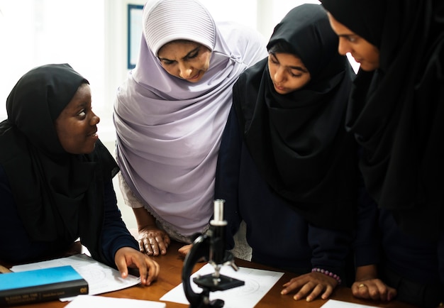 Un groupe d&#39;étudiants musulmans