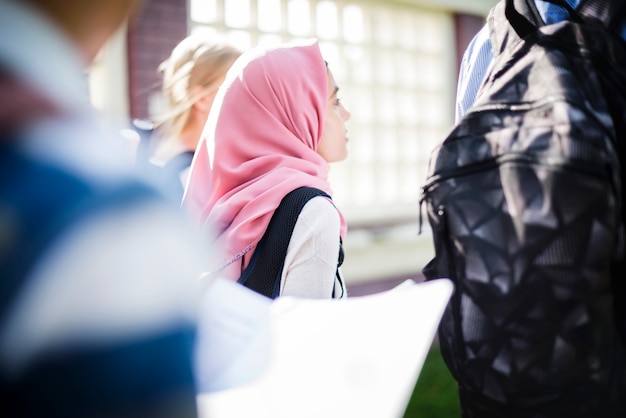 Un groupe d&#39;étudiants musulmans