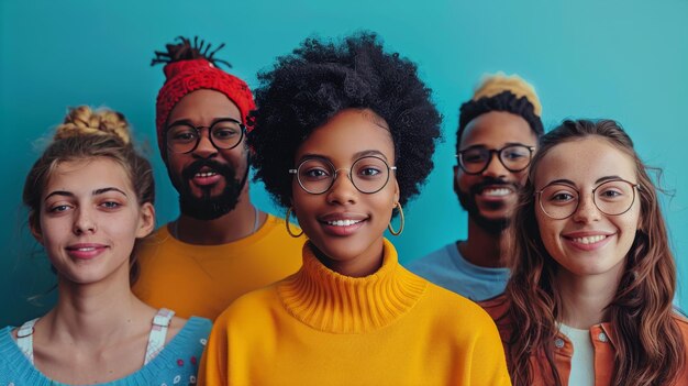 Un groupe de femmes portant des turbans orange