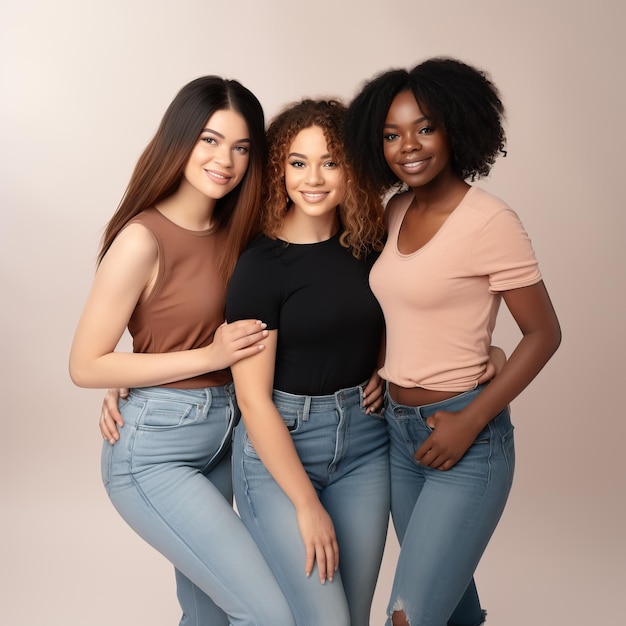 Un groupe de femmes pose pour une photo