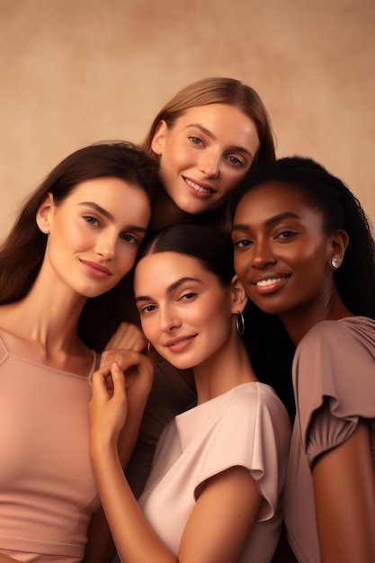 un groupe de femmes posent pour une photo