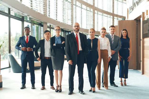 Groupe de gens d'affaires