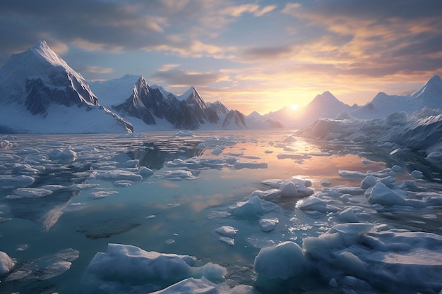 Un groupe de guerriers a capturé cette génération d'IA glacée et glaciaire