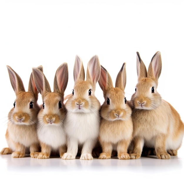 groupe de lapins