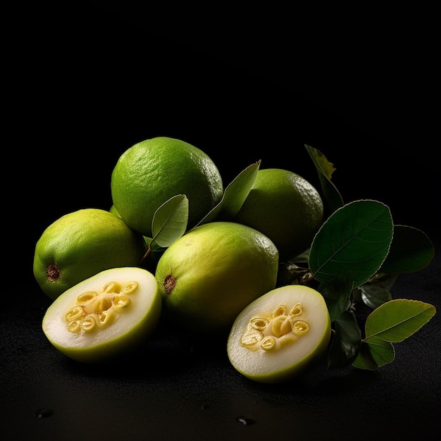 Un groupe de limes avec le mot " sur le devant. "