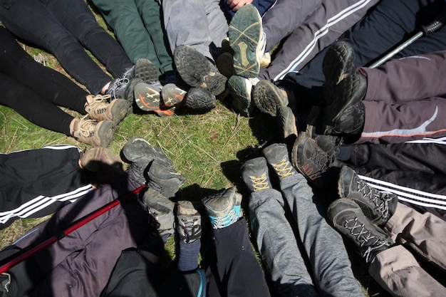 groupe de marche pieds