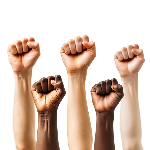 Photo un groupe multiracial d'hommes d'affaires donne des mains.