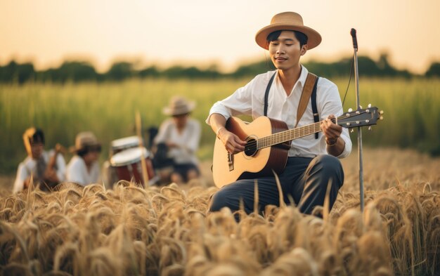 Photo groupe de musique asiatique