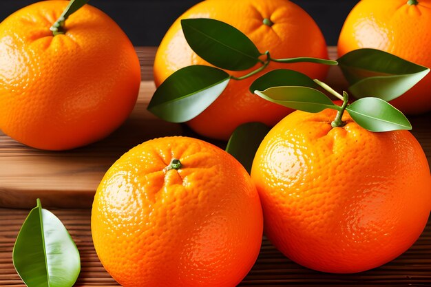 un groupe d'oranges assis sur le dessus d'une table oranges une orange orange défense tranches d'orange