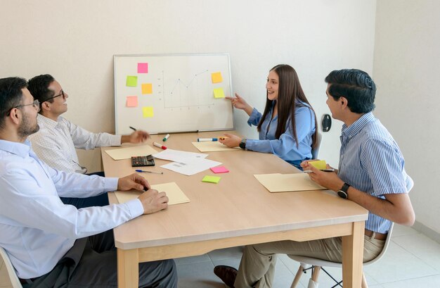 Un groupe de personnes assises autour d'une table