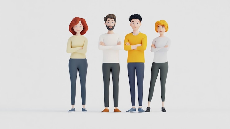 Photo un groupe de personnes avec les bras croisés