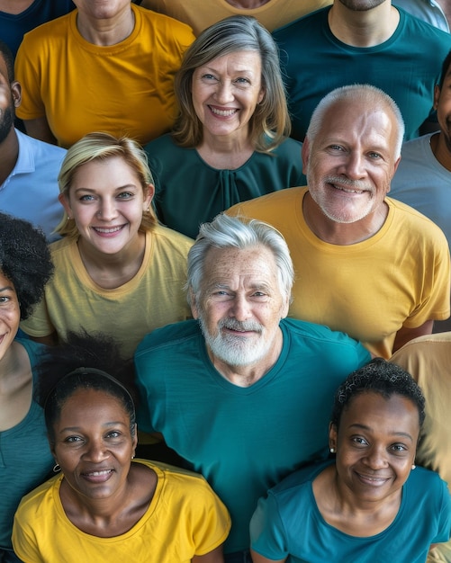 Un groupe de personnes debout ensemble