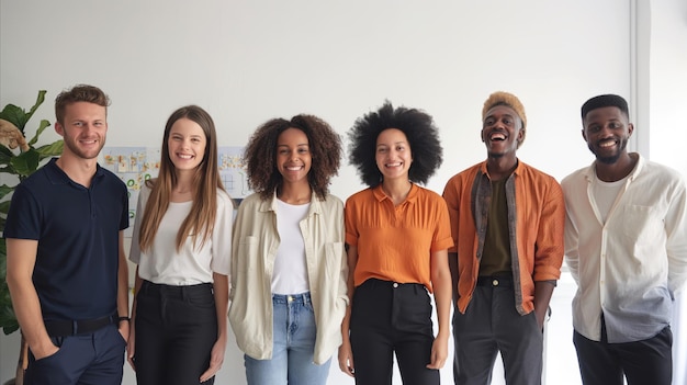 Un groupe de personnes debout ensemble