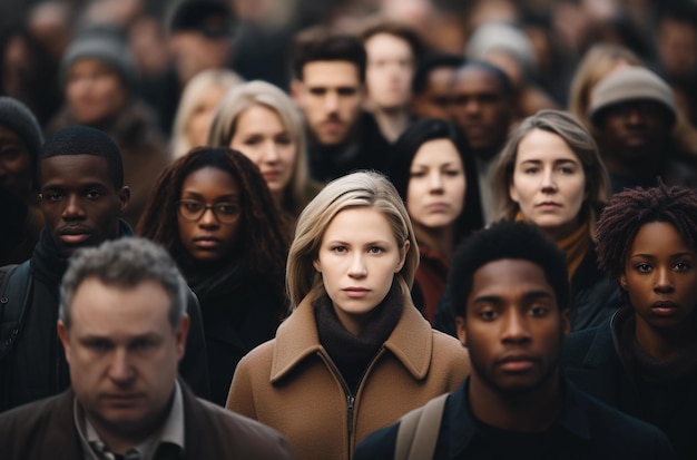 Photo groupe de personnes de diversité interraciale