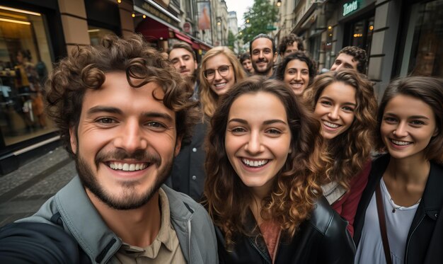 un groupe de personnes sourient et posent pour une photo