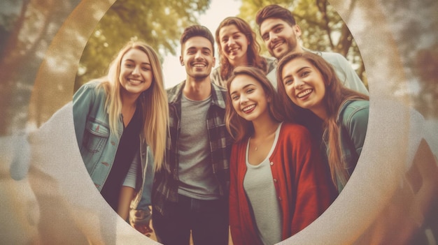 Un groupe de personnes sourient et regardent la caméra