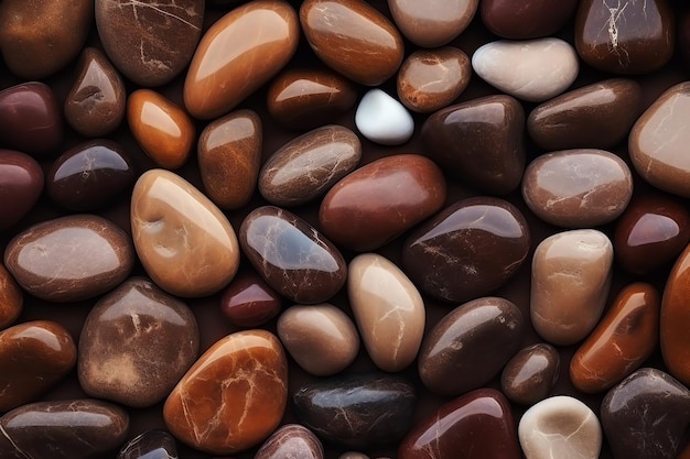 un groupe de rochers brillants