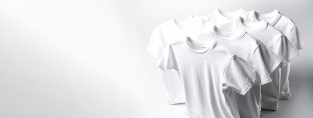 Groupe de t-shirts de maison de sport modernes à la mode blancs de conception classique à fond blanc AI