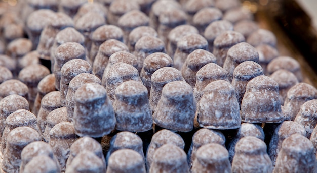 Groupe de truffes fraîches