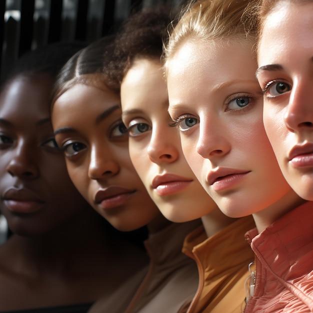 Photo groupes d'une femme