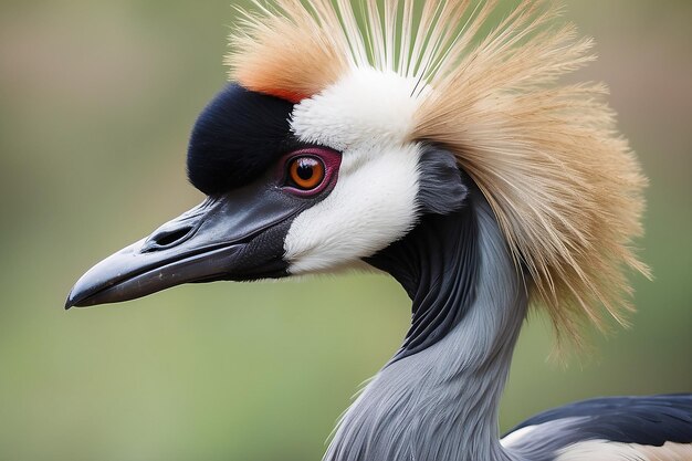 La grue couronnée grise, l'oiseau national de l'Ouganda