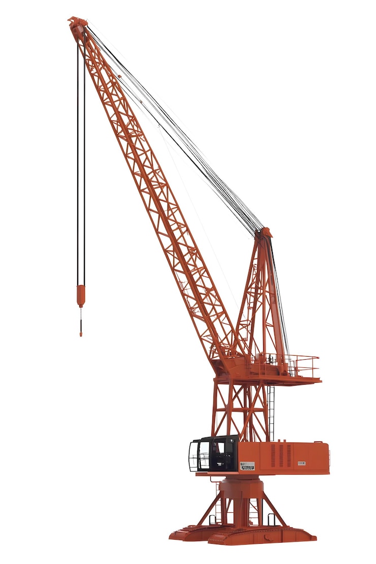Photo une grue rouge avec le mot cabine sur le côté